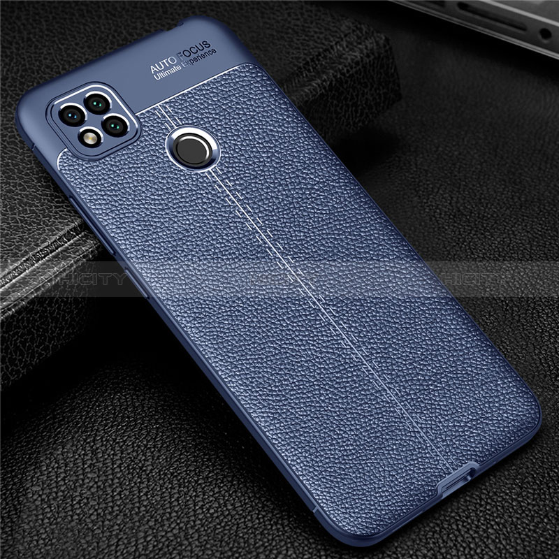 Funda Silicona Goma de Cuero Carcasa para Xiaomi POCO C31 Azul