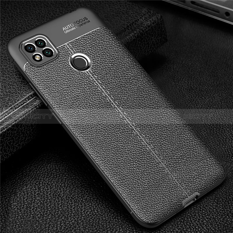 Funda Silicona Goma de Cuero Carcasa para Xiaomi POCO C31 Negro