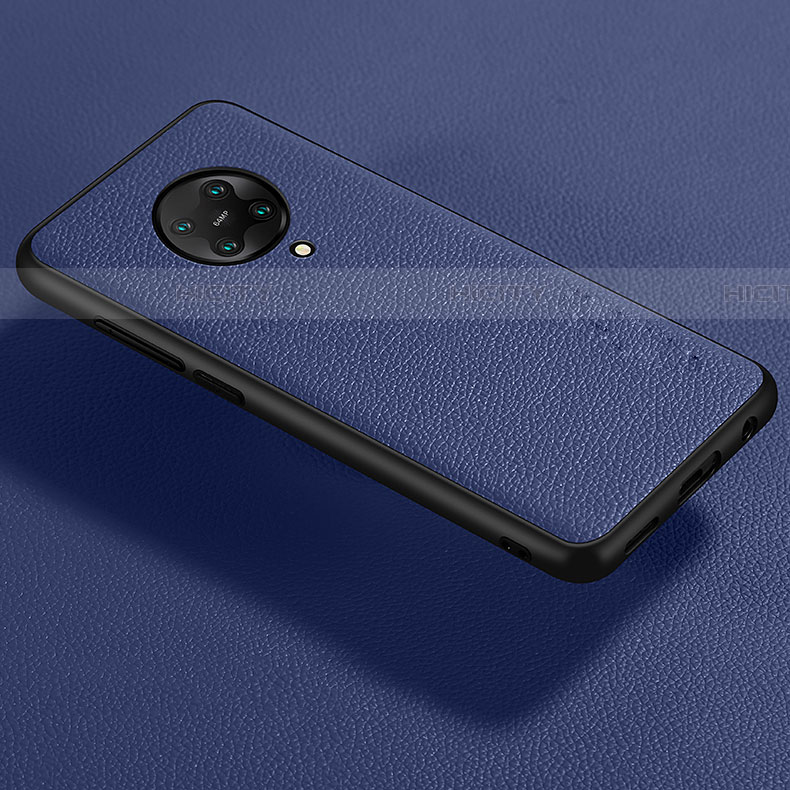 Funda Silicona Goma de Cuero Carcasa para Xiaomi Poco F2 Pro Azul