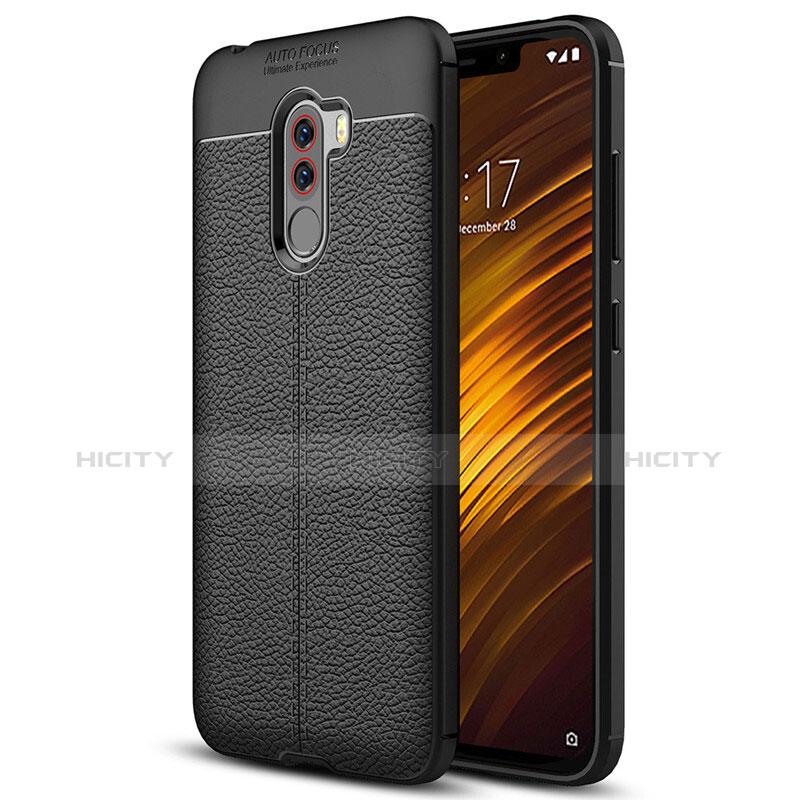 Funda Silicona Goma de Cuero Carcasa para Xiaomi Pocophone F1