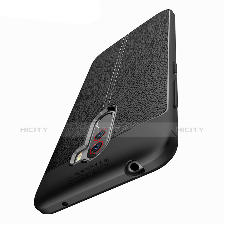 Funda Silicona Goma de Cuero Carcasa para Xiaomi Pocophone F1