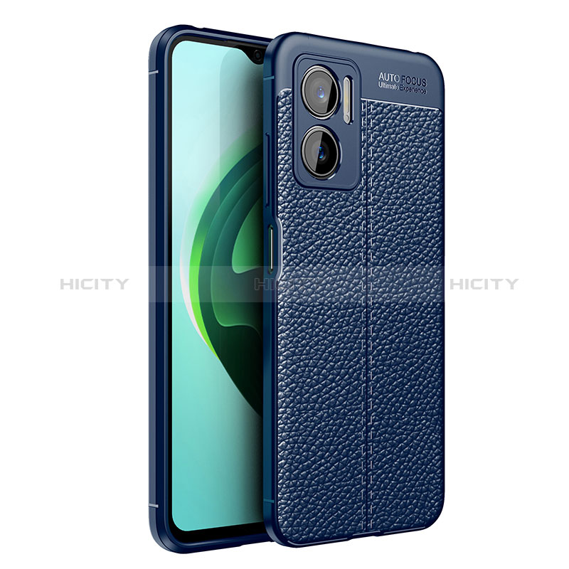 Funda Silicona Goma de Cuero Carcasa para Xiaomi Redmi 10 Prime Plus 5G Azul