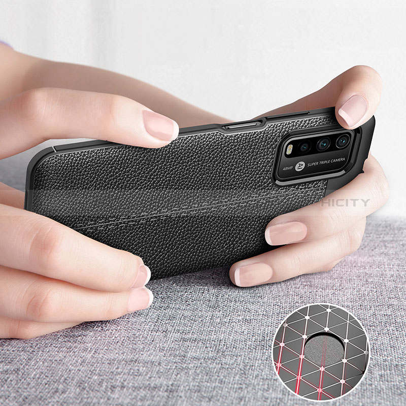 Funda Silicona Goma de Cuero Carcasa para Xiaomi Redmi 9 Power