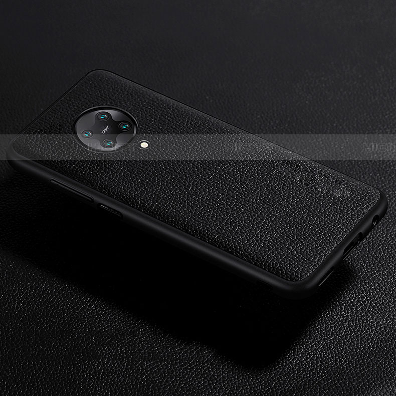 Funda Silicona Goma de Cuero Carcasa para Xiaomi Redmi K30 Pro 5G Negro