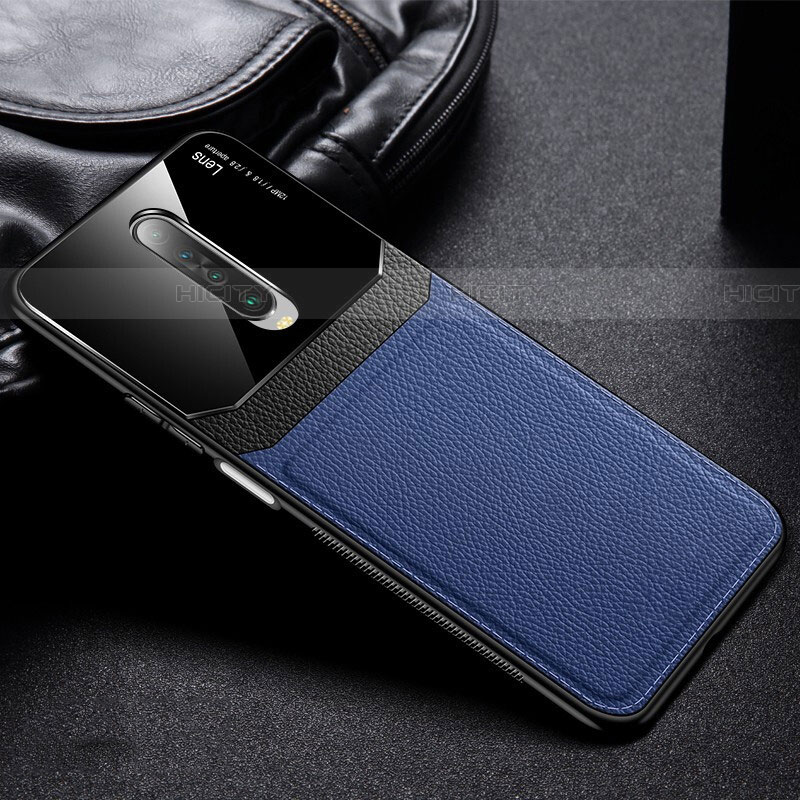 Funda Silicona Goma de Cuero Carcasa para Xiaomi Redmi K30i 5G Azul