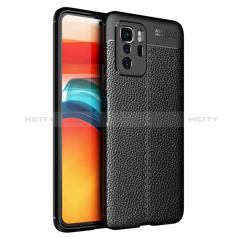 Funda Silicona Goma de Cuero Carcasa para Xiaomi Redmi Note 10 Pro 5G