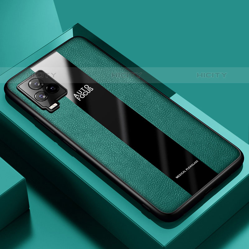 Funda Silicona Goma de Cuero Carcasa PB1 para Vivo V21s 5G Verde