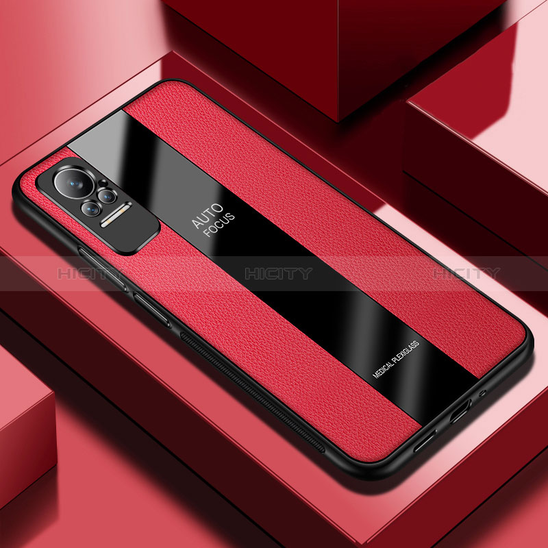 Funda Silicona Goma de Cuero Carcasa PB1 para Xiaomi Civi 1S 5G Rojo