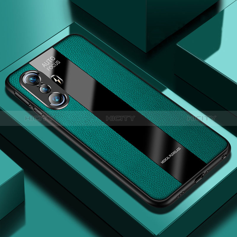 Funda Silicona Goma de Cuero Carcasa PB1 para Xiaomi Redmi K40 Gaming 5G Verde