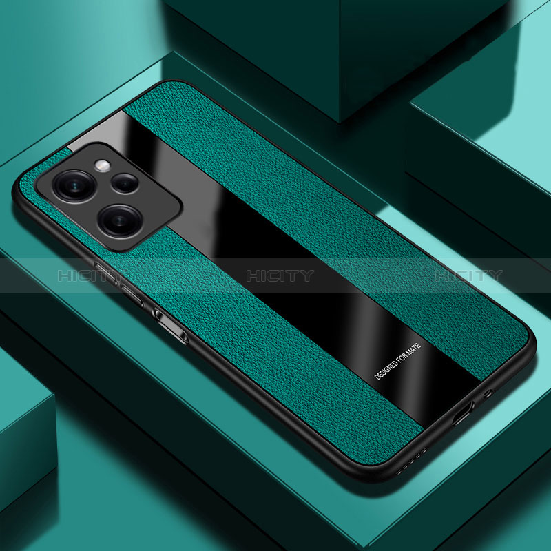 Funda Silicona Goma de Cuero Carcasa PB1 para Xiaomi Redmi Note 12 Pro Speed 5G Verde