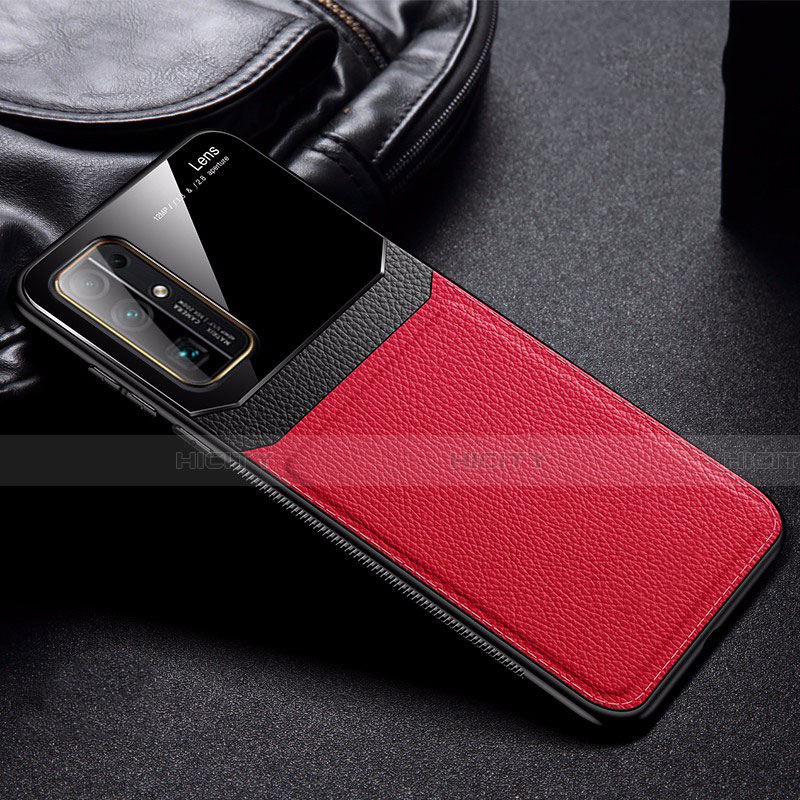 Funda Silicona Goma de Cuero Carcasa S01 para Huawei Honor 30 Rojo