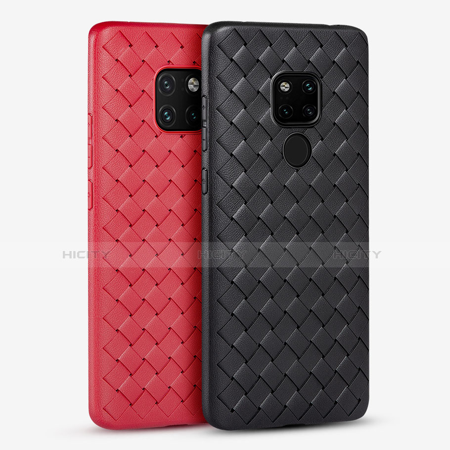 Funda Silicona Goma de Cuero Carcasa S01 para Huawei Mate 20