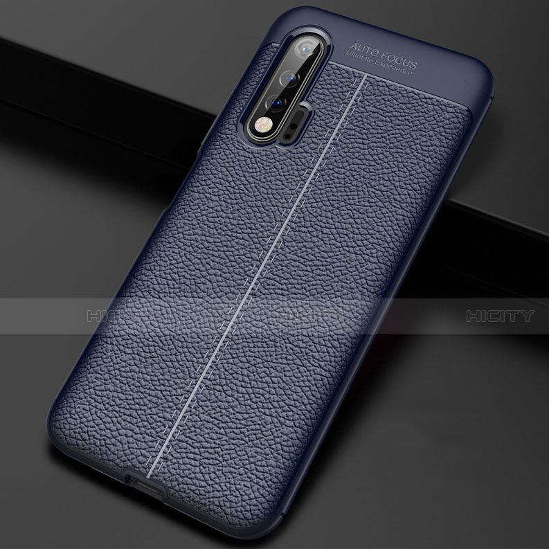 Funda Silicona Goma de Cuero Carcasa S01 para Huawei Nova 6