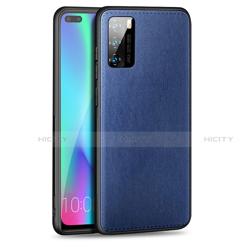 Funda Silicona Goma de Cuero Carcasa S01 para Huawei P40 Azul