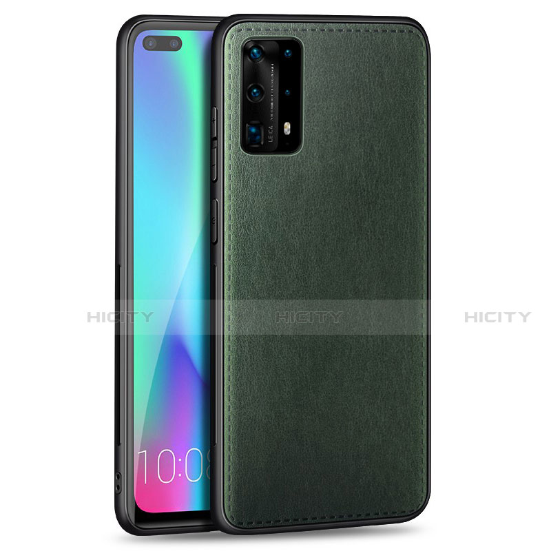 Funda Silicona Goma de Cuero Carcasa S01 para Huawei P40 Pro+ Plus Verde