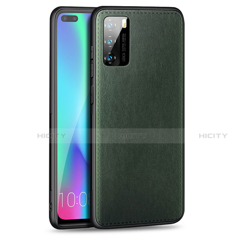 Funda Silicona Goma de Cuero Carcasa S01 para Huawei P40 Verde