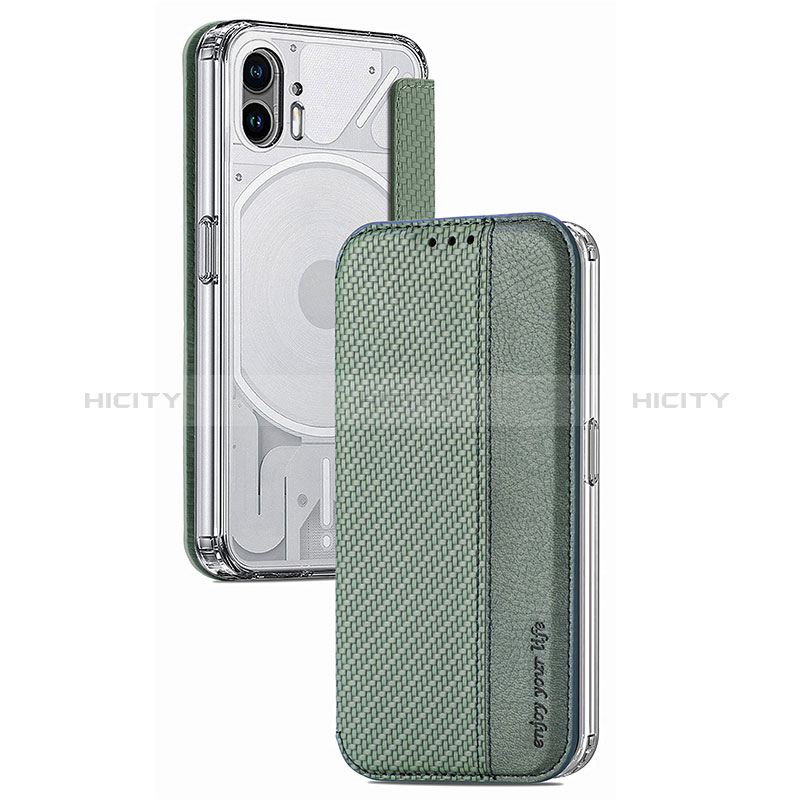 Funda Silicona Goma de Cuero Carcasa S01 para Nothing Phone 2