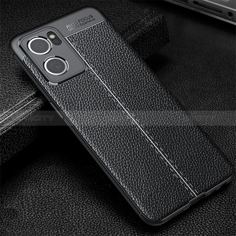 Funda Silicona Goma de Cuero Carcasa S01 para OnePlus Nord CE 2 5G Negro