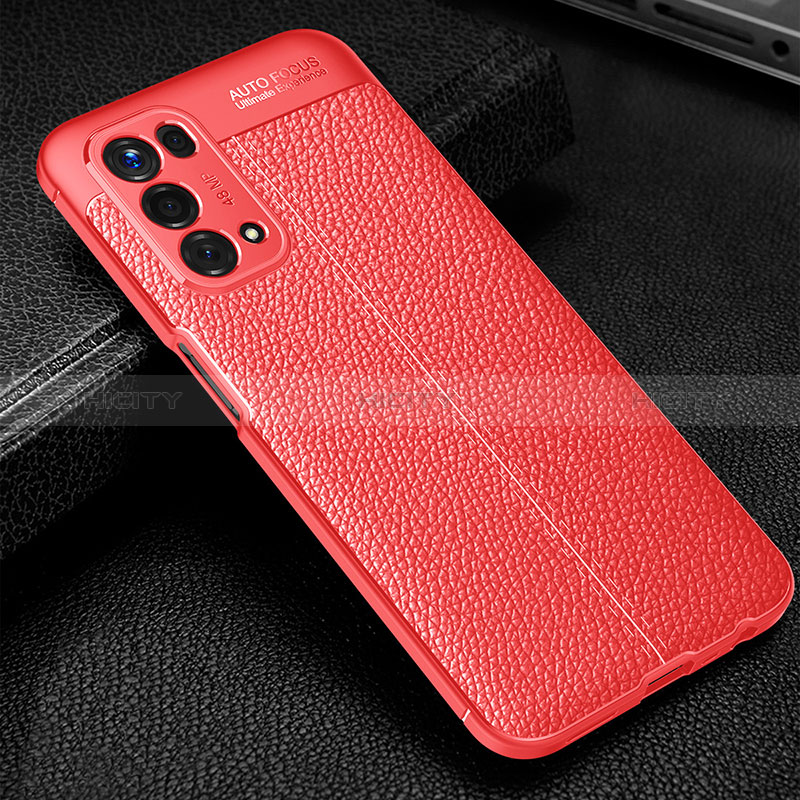 Funda Silicona Goma de Cuero Carcasa S01 para Oppo A74 5G