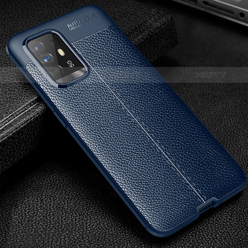 Funda Silicona Goma de Cuero Carcasa S01 para Oppo A94 5G