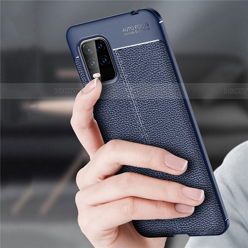 Funda Silicona Goma de Cuero Carcasa S01 para Xiaomi Mi 10 Lite