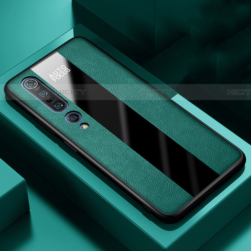 Funda Silicona Goma de Cuero Carcasa S01 para Xiaomi Mi 10 Pro Verde