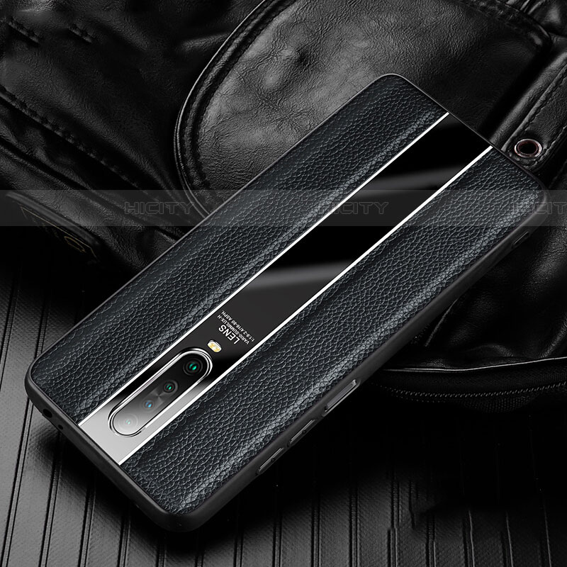 Funda Silicona Goma de Cuero Carcasa S01 para Xiaomi Poco X2 Negro