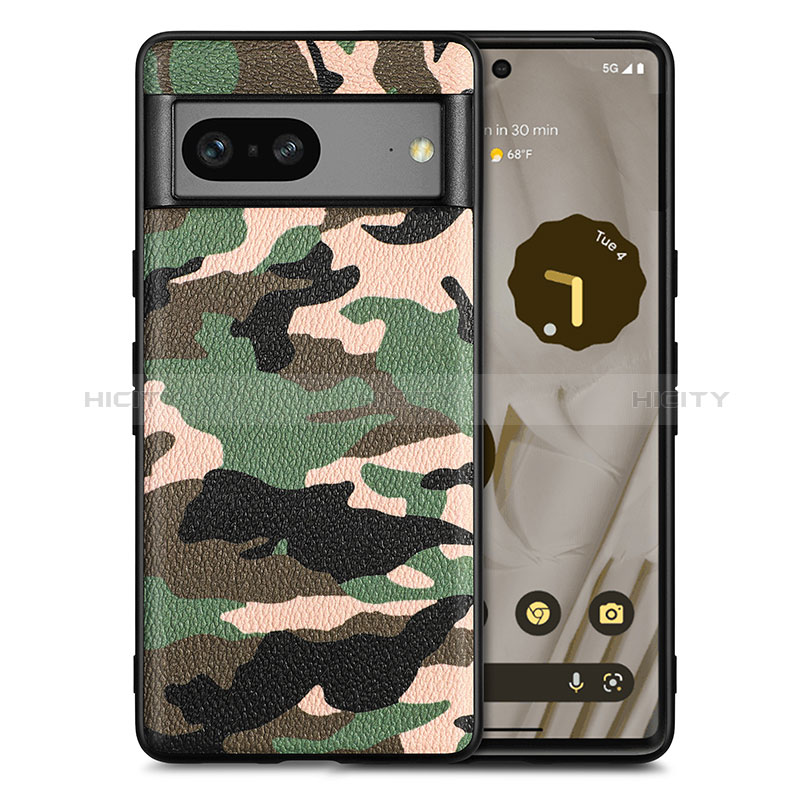 Funda Silicona Goma de Cuero Carcasa S01D para Google Pixel 7a 5G