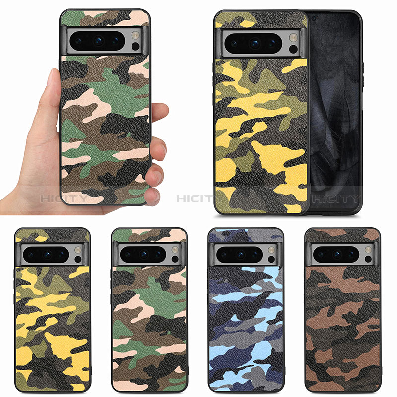 Funda Silicona Goma de Cuero Carcasa S01D para Google Pixel 8 Pro 5G