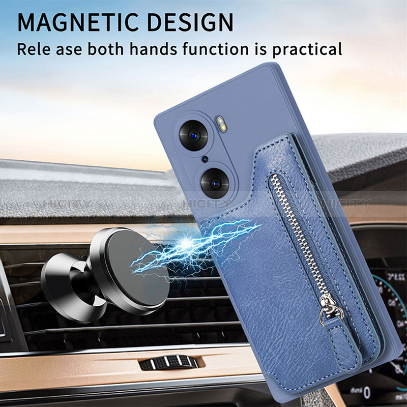 Funda Silicona Goma de Cuero Carcasa S01D para Huawei Honor 60 Pro 5G