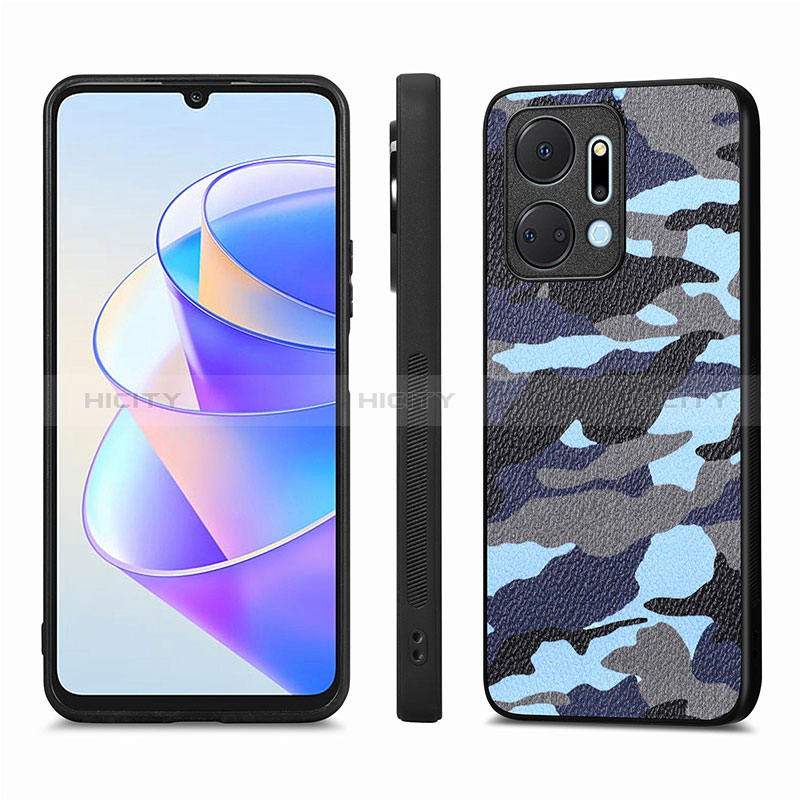 Funda Silicona Goma de Cuero Carcasa S01D para Huawei Honor X7a