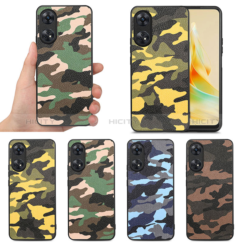 Funda Silicona Goma de Cuero Carcasa S01D para Oppo Reno8 T 4G