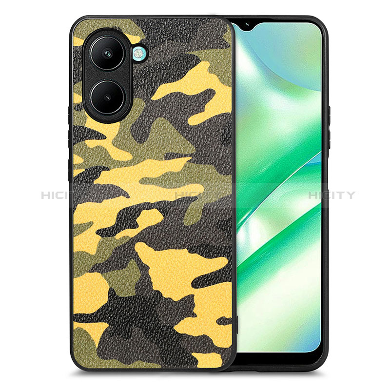 Funda Silicona Goma de Cuero Carcasa S01D para Realme C33 (2023)