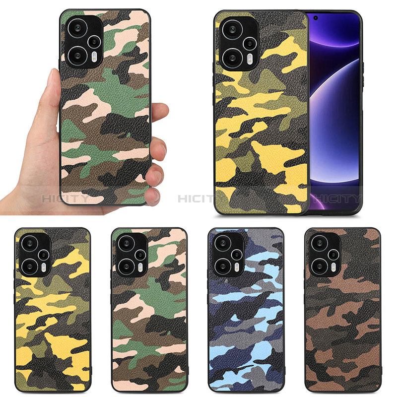 Funda Silicona Goma de Cuero Carcasa S01D para Xiaomi Redmi Note 12 Turbo 5G