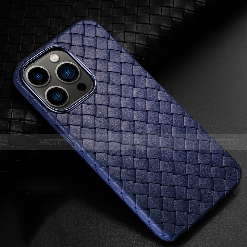 Funda Silicona Goma de Cuero Carcasa S02 para Apple iPhone 14 Pro