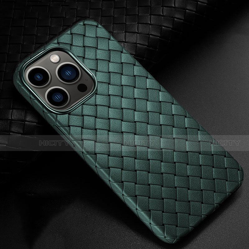 Funda Silicona Goma de Cuero Carcasa S02 para Apple iPhone 14 Pro