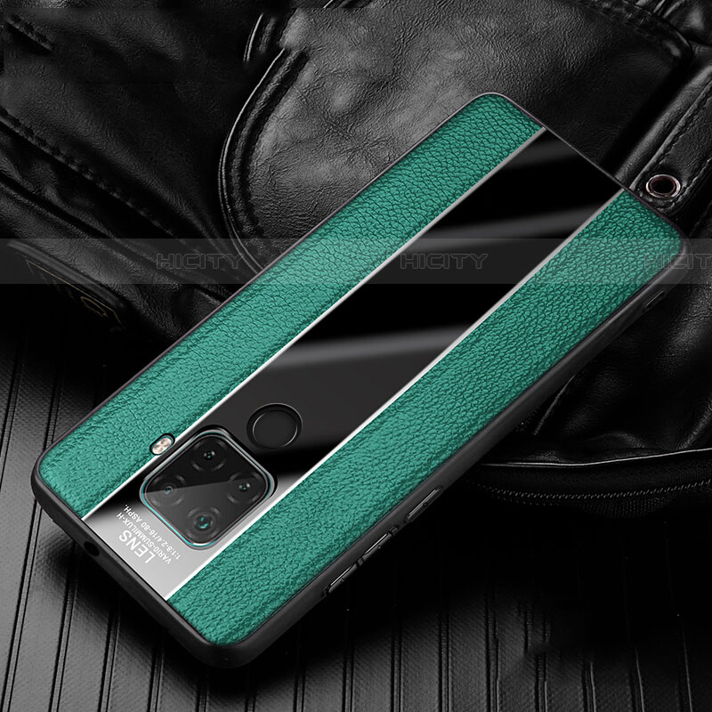 Funda Silicona Goma de Cuero Carcasa S02 para Huawei Nova 5i Pro Verde