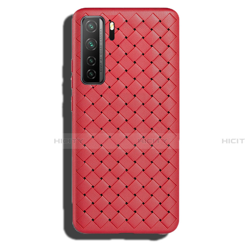 Funda Silicona Goma de Cuero Carcasa S02 para Huawei P40 Lite 5G