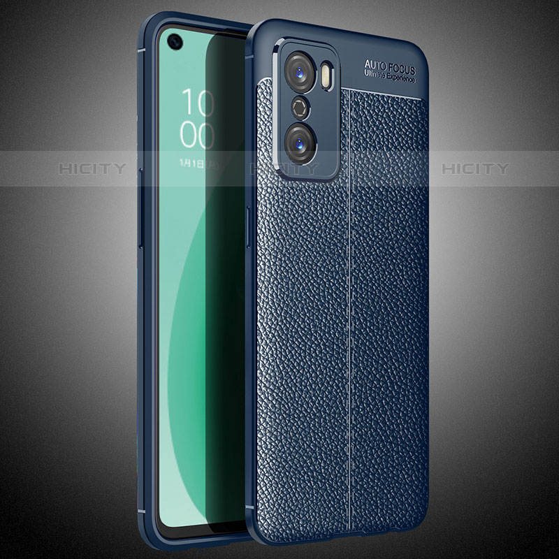 Funda Silicona Goma de Cuero Carcasa S02 para Oppo A55S 5G