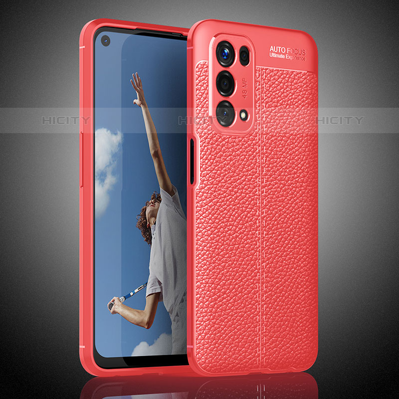 Funda Silicona Goma de Cuero Carcasa S02 para Oppo A93 5G