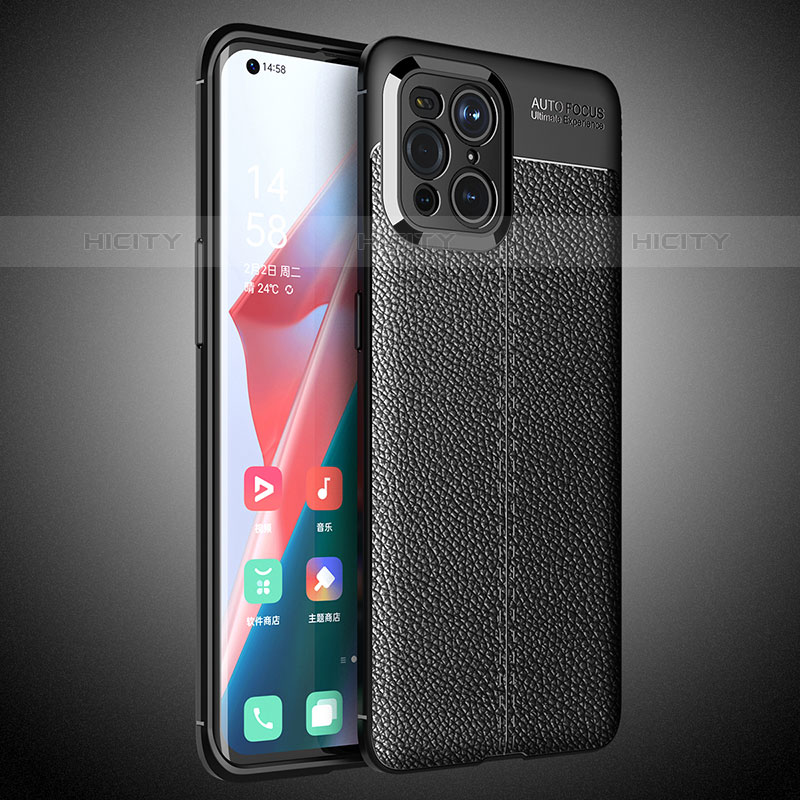 Funda Silicona Goma de Cuero Carcasa S02 para Oppo Find X3 Pro 5G