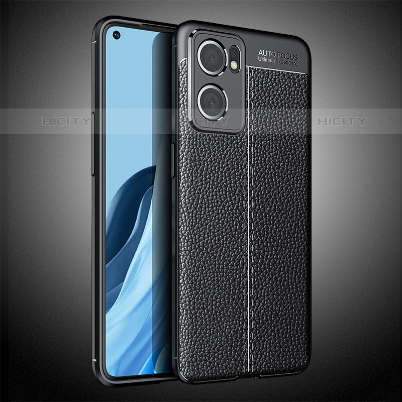 Funda Silicona Goma de Cuero Carcasa S02 para Oppo Reno7 5G