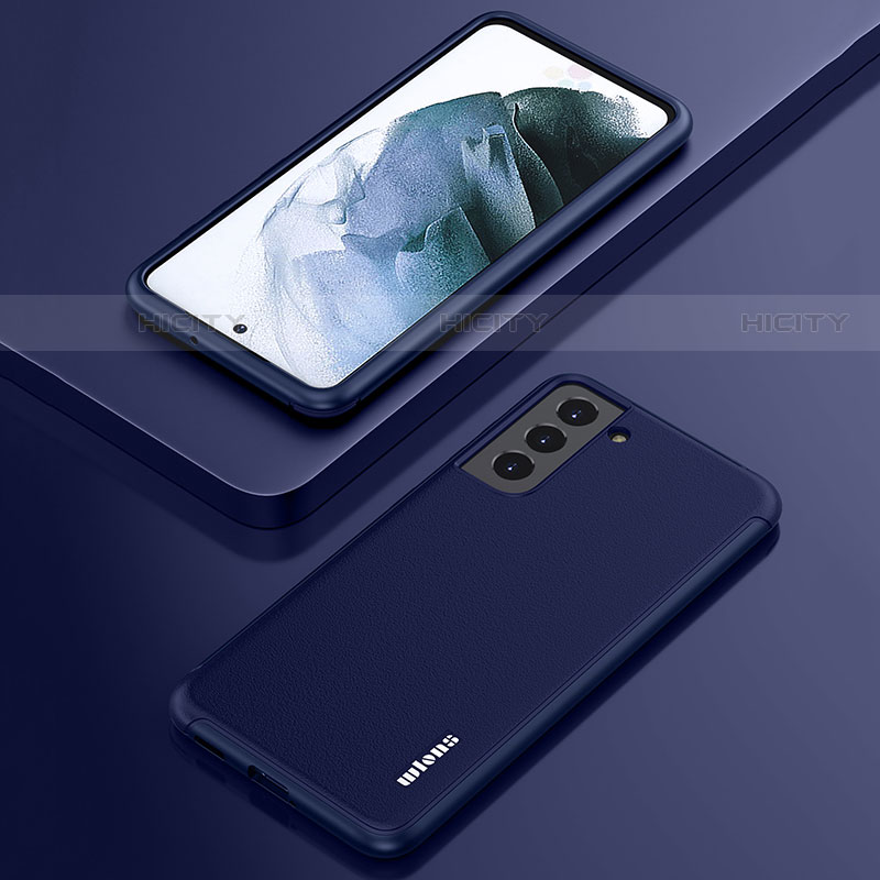 Funda Silicona Goma de Cuero Carcasa S02 para Samsung Galaxy S22 5G Azul