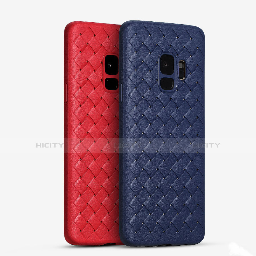 Funda Silicona Goma de Cuero Carcasa S02 para Samsung Galaxy S9