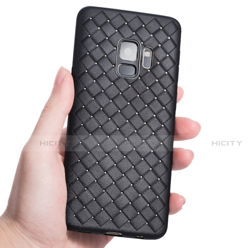 Funda Silicona Goma de Cuero Carcasa S02 para Samsung Galaxy S9