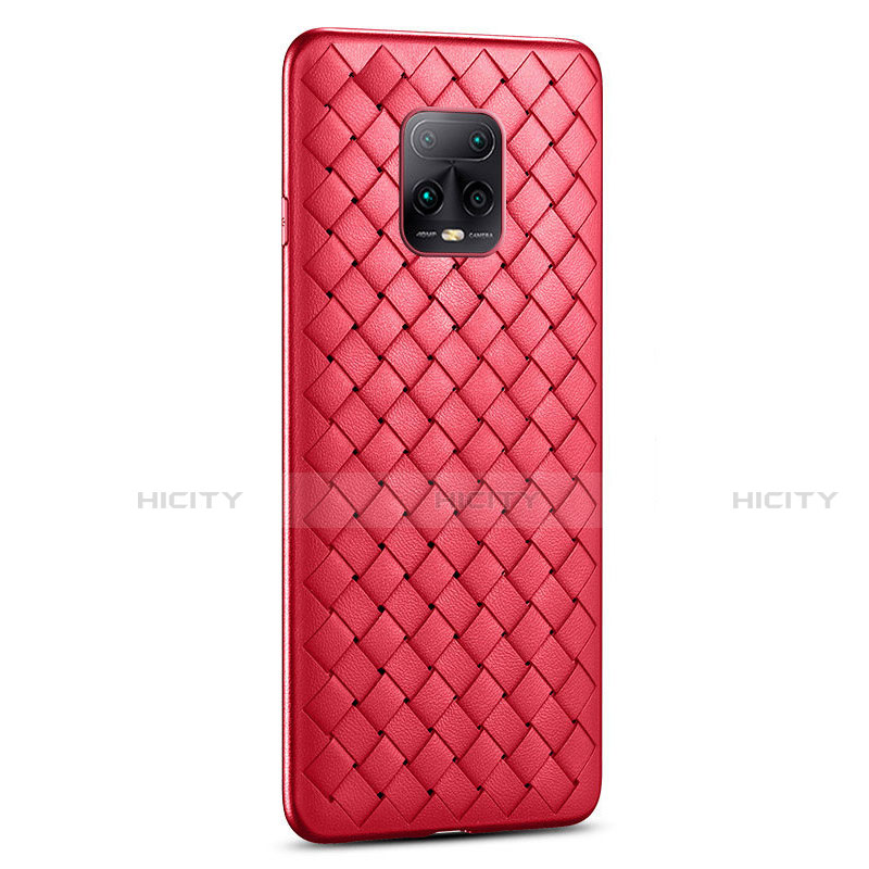 Funda Silicona Goma de Cuero Carcasa S02 para Xiaomi Redmi 10X Pro 5G Rojo