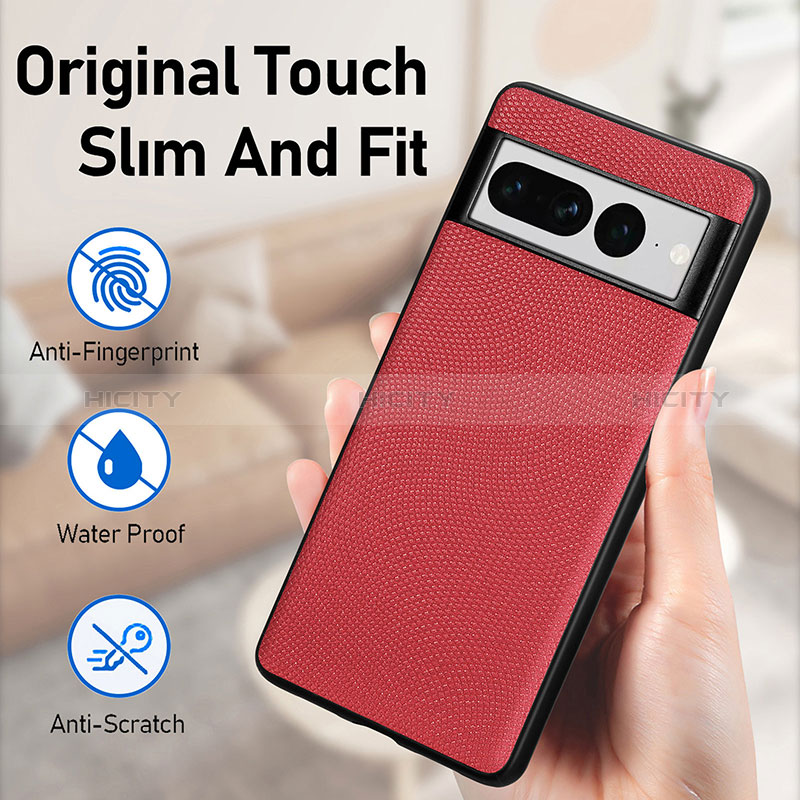 Funda Silicona Goma de Cuero Carcasa S02D para Google Pixel 7 Pro 5G