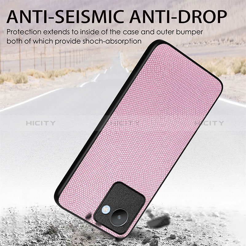 Funda Silicona Goma de Cuero Carcasa S02D para Realme C30s