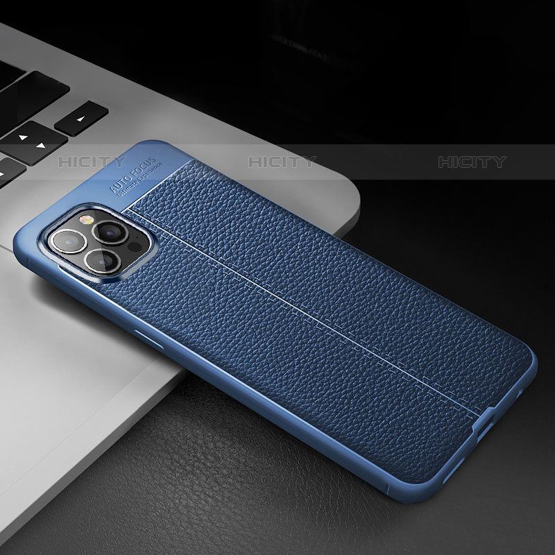 Funda Silicona Goma de Cuero Carcasa S03 para Apple iPhone 15 Pro