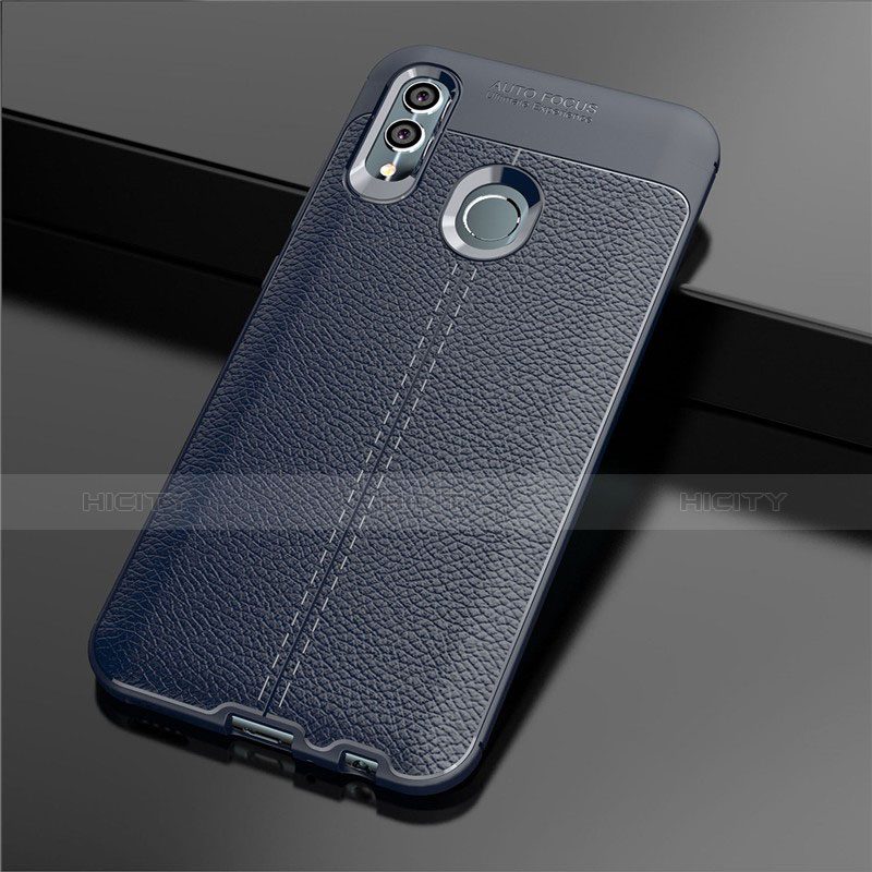 Funda Silicona Goma de Cuero Carcasa S03 para Huawei Honor 10 Lite Azul